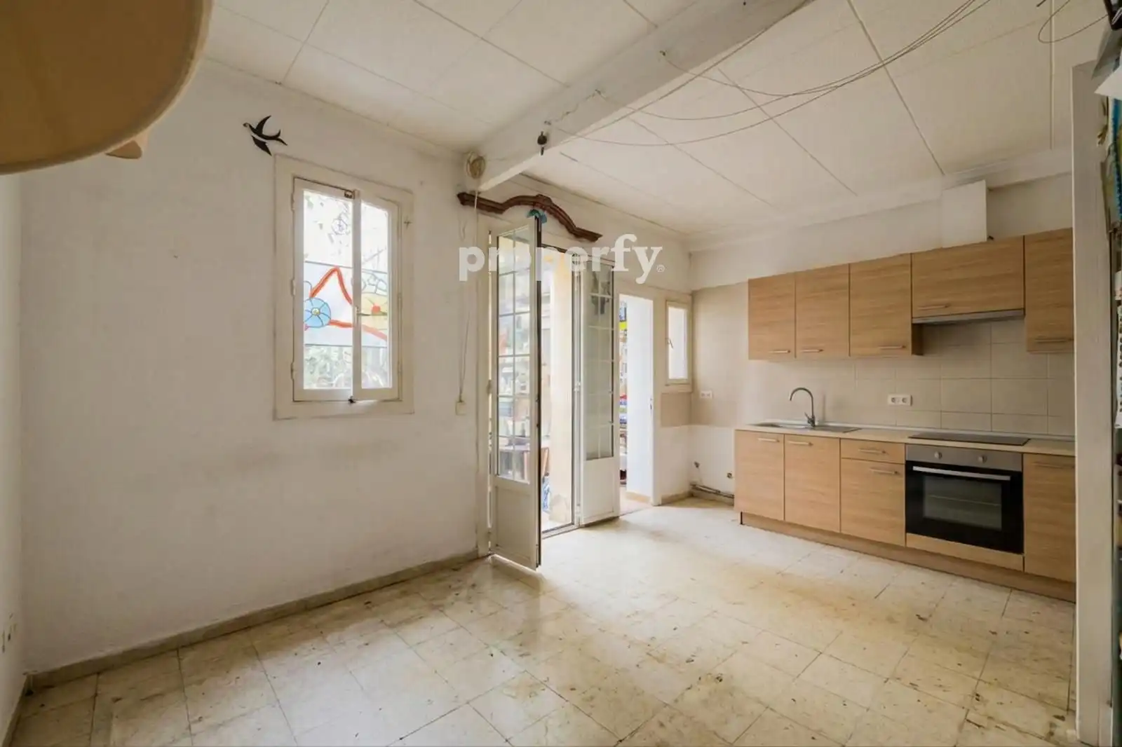 Cuina de Casa o xalet en venda en Barcelona amb Jardí privat i Terrassa