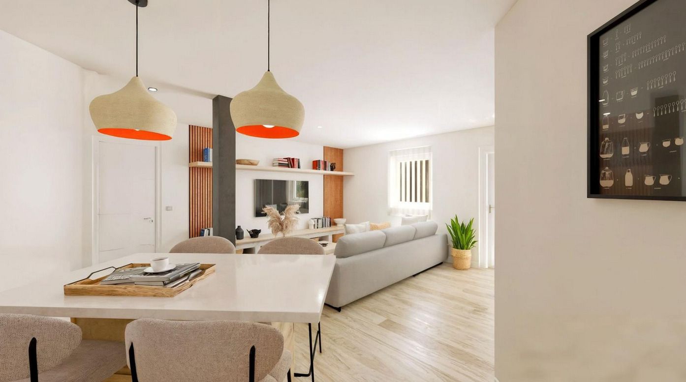 Living room of Flat for sale in  Madrid Capital  with Air Conditioner, Heating and Parquet flooring