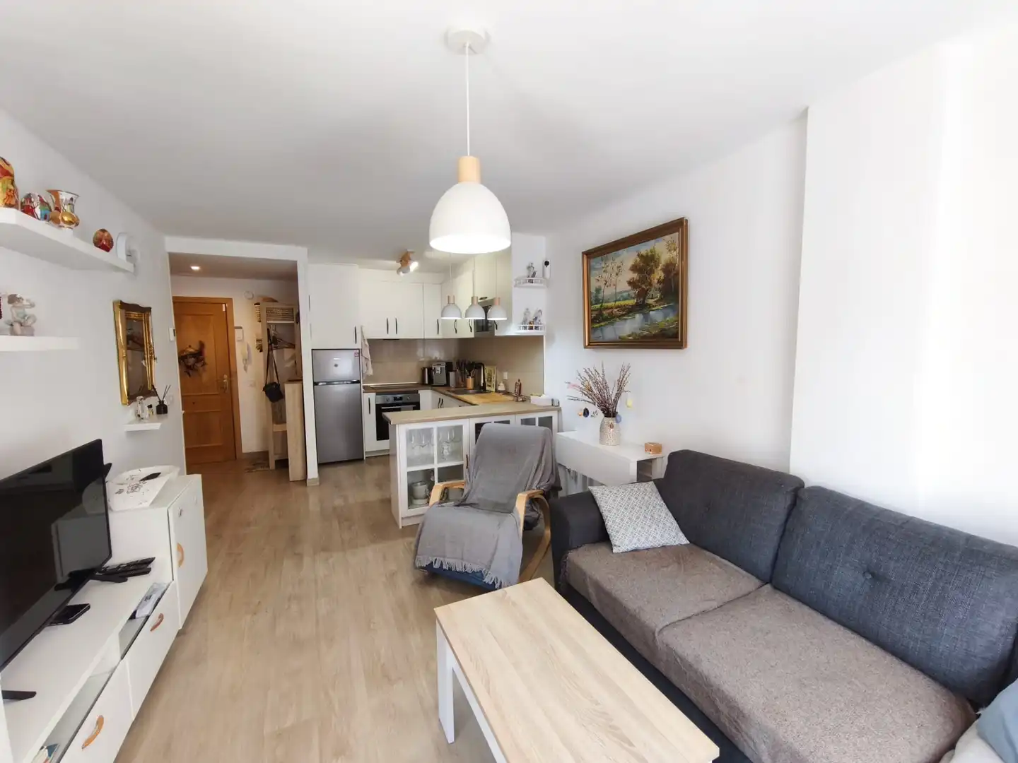 Sala de estar de Apartamento en venta en Cambrils con Aire acondicionado, Parquet y Terraza