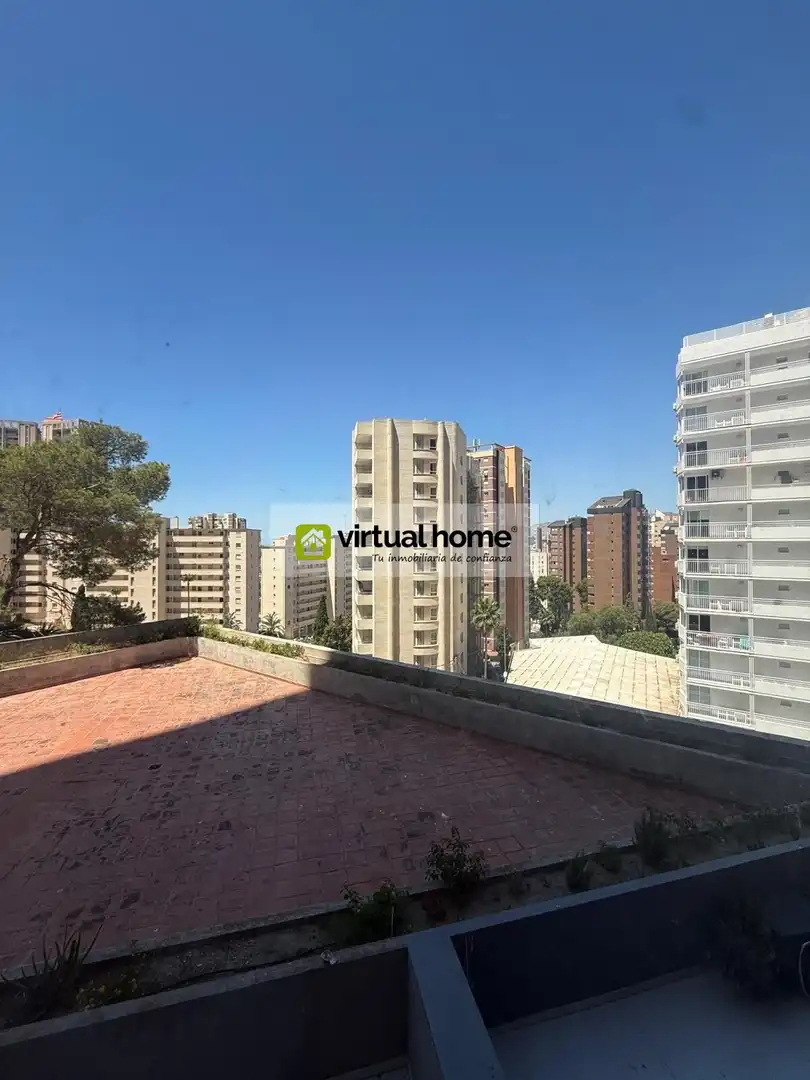 Terrace of Flat for rent in Benidorm  with Air Conditioner, Terrace and Furnished