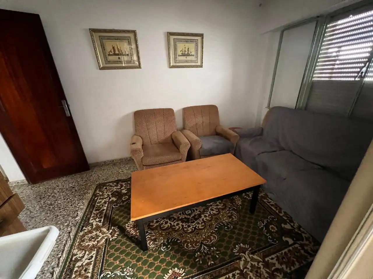 Sala de estar de Piso en venta en Piles con Terraza, Trastero y Amueblado
