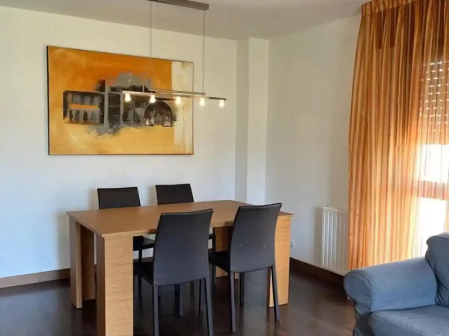 Dining room of Flat for rent in Sojuela  with Private garden, Parquet flooring and Storage room