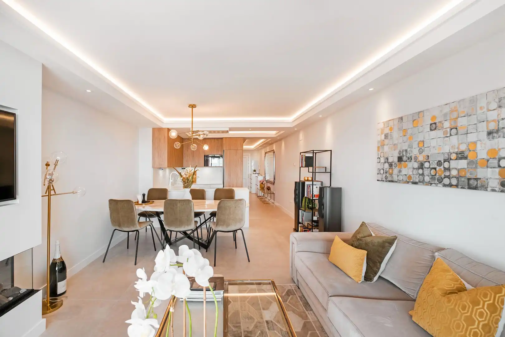 Sala de estar de Apartamento en venta en Marbella