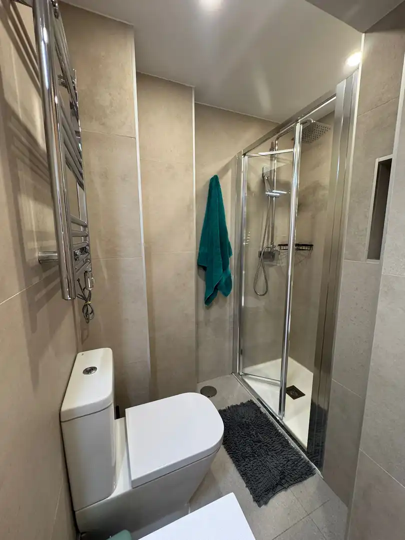 Bathroom of Flat for rent in Madrid  with Private garden, Terrace and Furnished