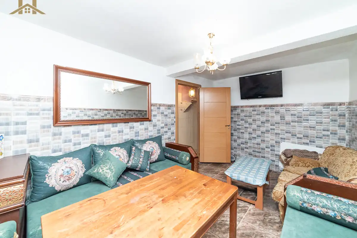 Wohnzimmer von Einfamilien-Reihenhaus zum Verkauf in Almorox mit Terrasse, Abstellraum und Möbliert