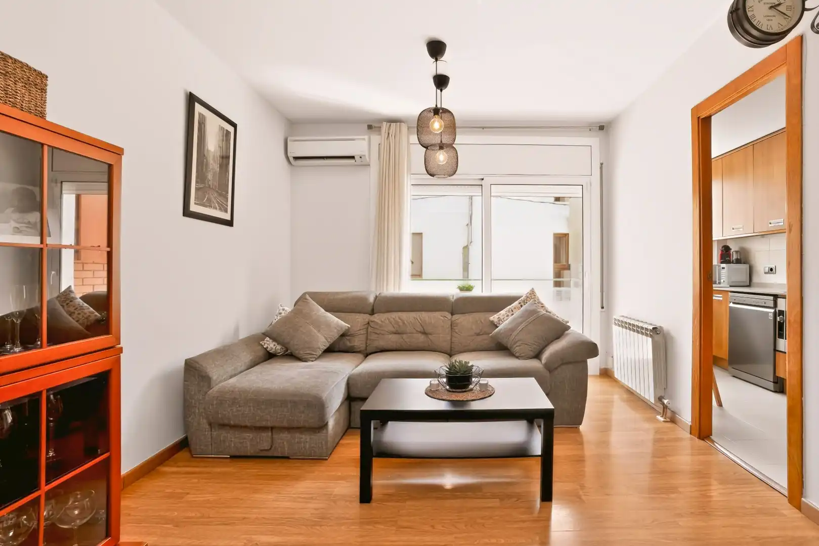 Wohnzimmer von Wohnung zum Verkauf in Sant Quirze del Vallès mit Klimaanlage, Heizung und Balkon