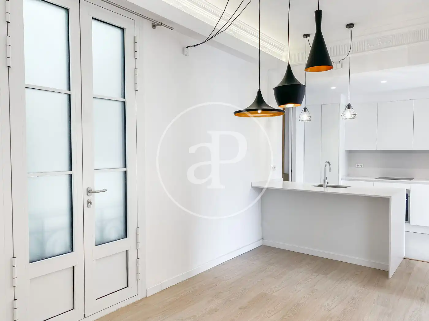 Kitchen of Flat for rent in Barcelona  with Air Conditioner, Heating and Balcony