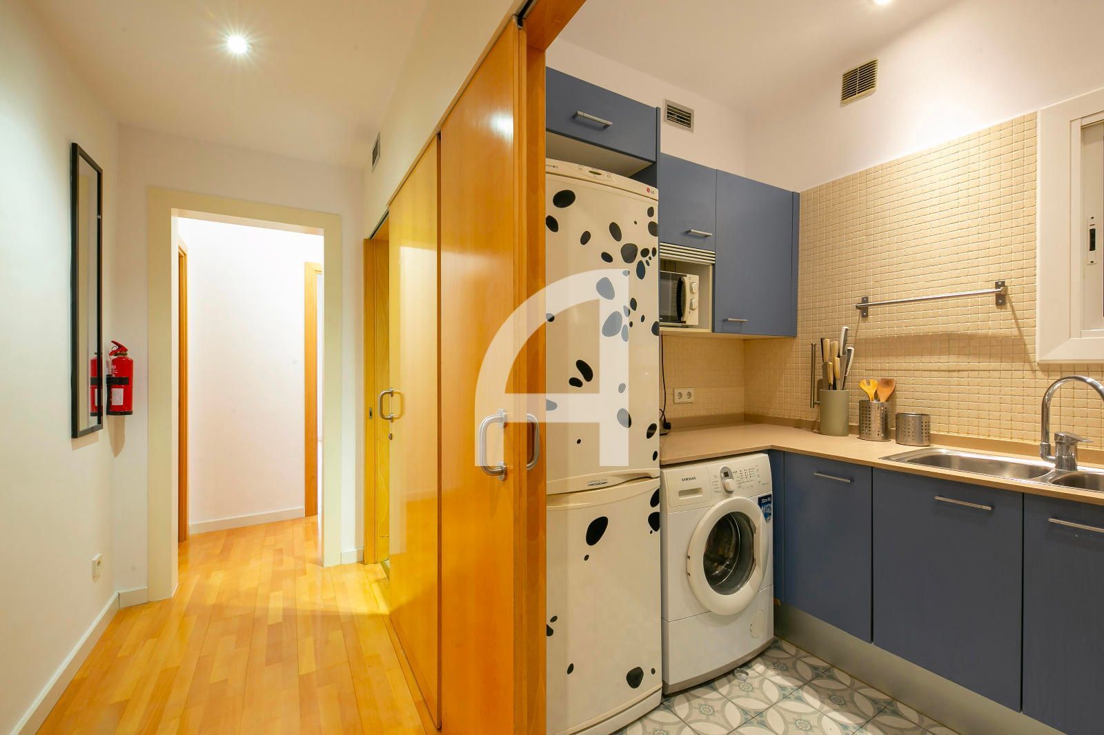 Cuina de Pis en venda en  Barcelona Capital amb Aire condicionat, Calefacció i Parquet