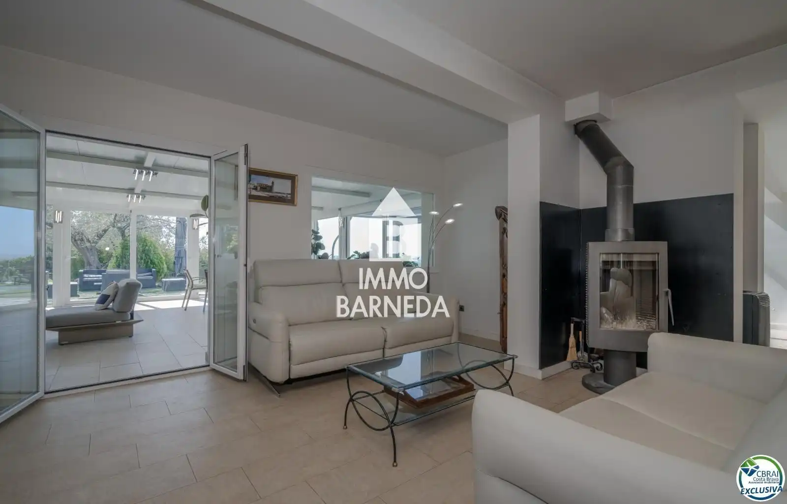 Sala de estar de Casa o chalet en venta en Palau-saverdera con Aire acondicionado, Calefacción y Jardín privado