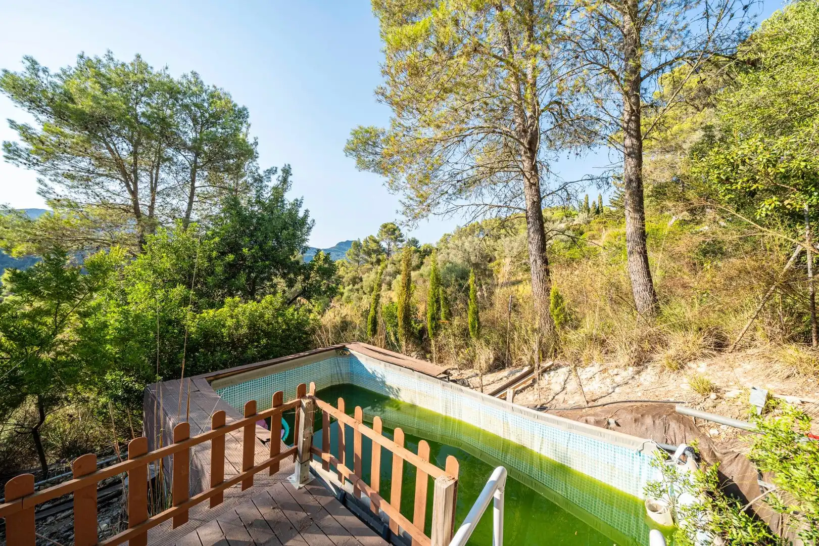 Piscina de Finca rústica en venta en Puigpunyent con Aire acondicionado, Calefacción y Jardín privado