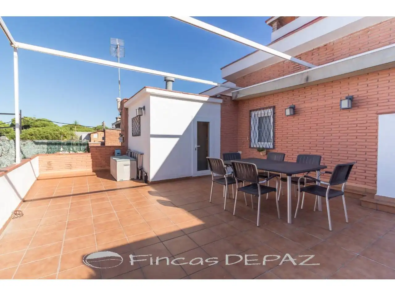 Terrace of Flat for sale in Castelldefels  with Air Conditioner, Heating and Parquet flooring