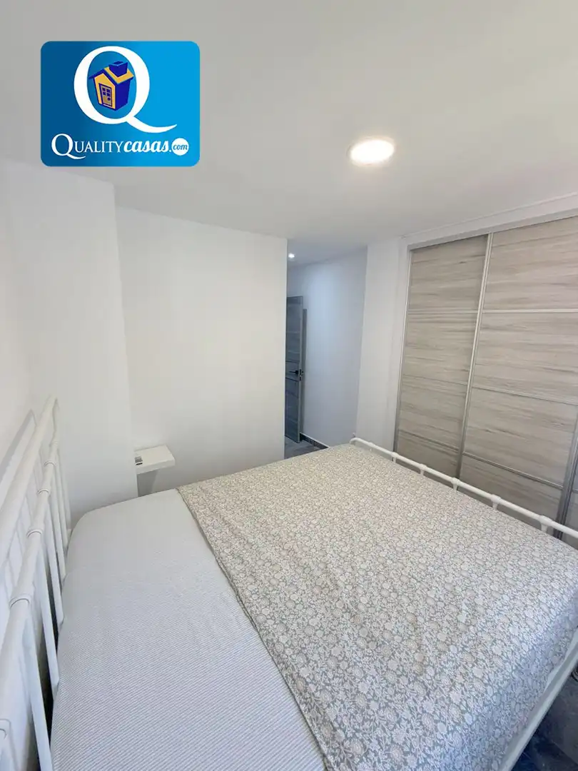 Schlafzimmer von Wohnung zur Miete in Mutxamel mit Klimaanlage, Terrasse und Gemeinschaftspool