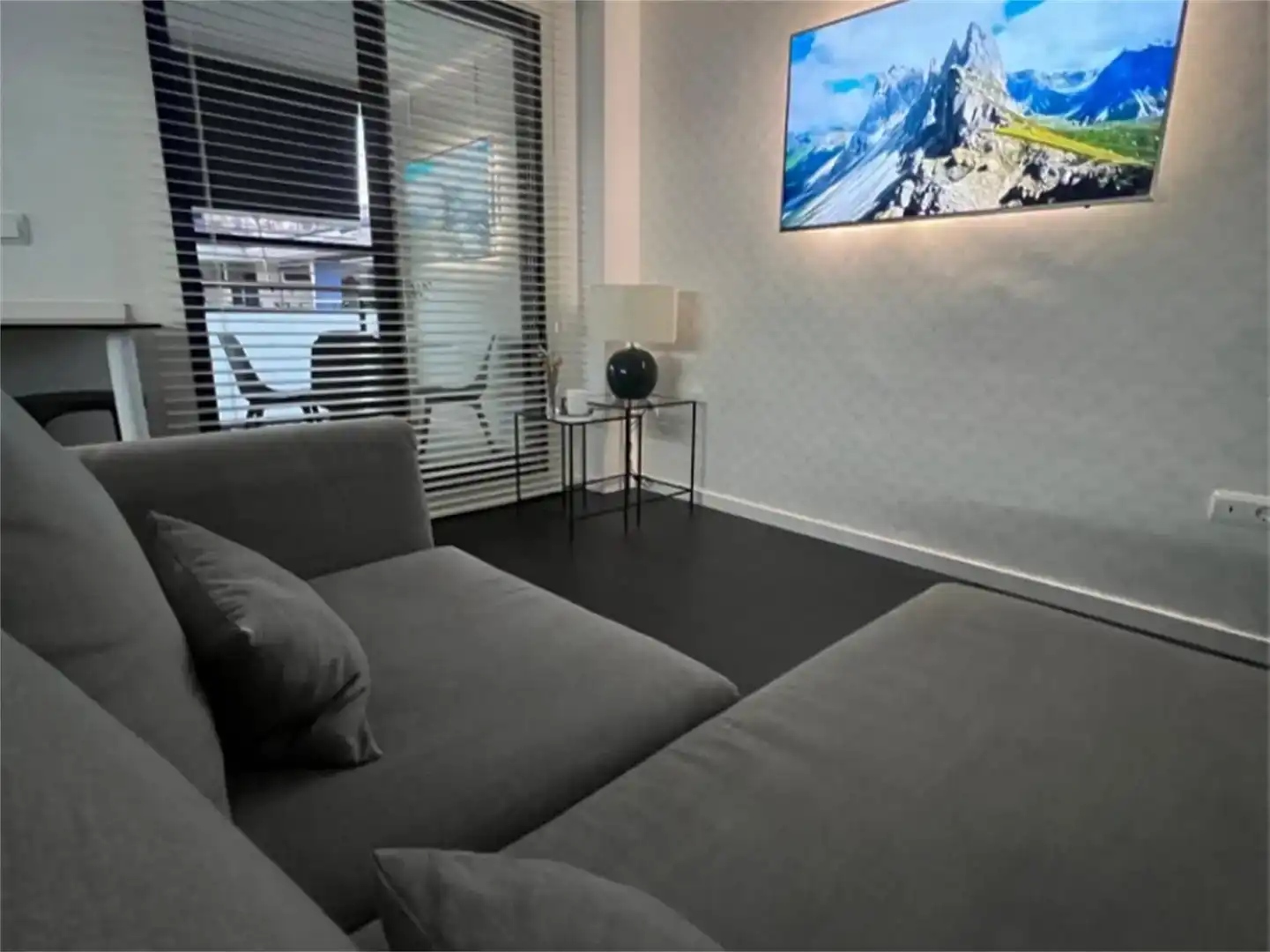 Wohnzimmer von Wohnung zur Miete in Puçol mit Klimaanlage, Schwimmbad und Balkon