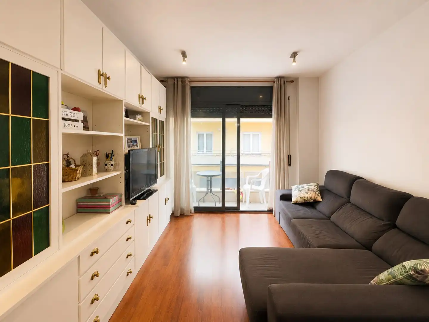 Sala d'estar de Pis en venda en Girona amb Calefacció i Balcó