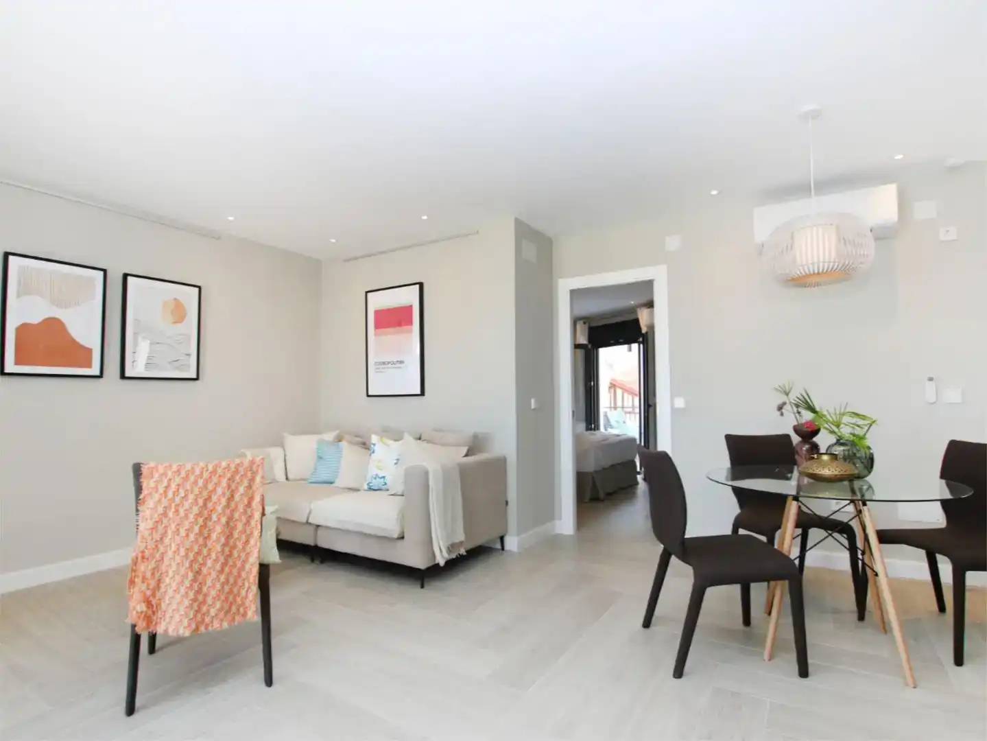 Sala d'estar de Apartament en venda en Mijas amb Aire condicionat i Balcó