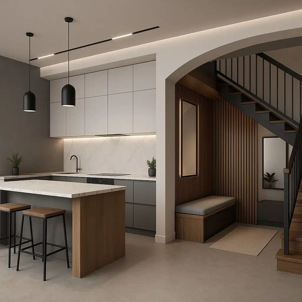 Cocina de Casa adosada en venta en Martorelles con Calefacción y Balcón