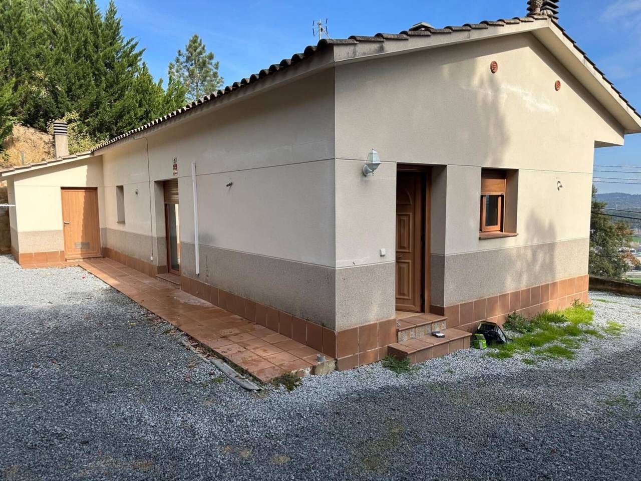 Vista exterior de Casa o xalet en venda en Fogars de la Selva amb Jardí privat i Terrassa