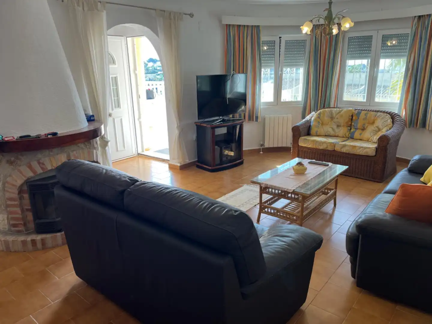 Sala d'estar de Casa o xalet en venda en Benissa amb Aire condicionat, Calefacció i Jardí privat