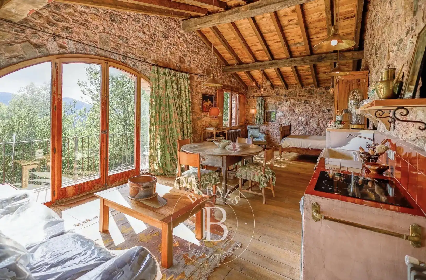 Wohnzimmer von Country house zum Verkauf in Camprodon mit Heizung, Privatgarten und Möbliert