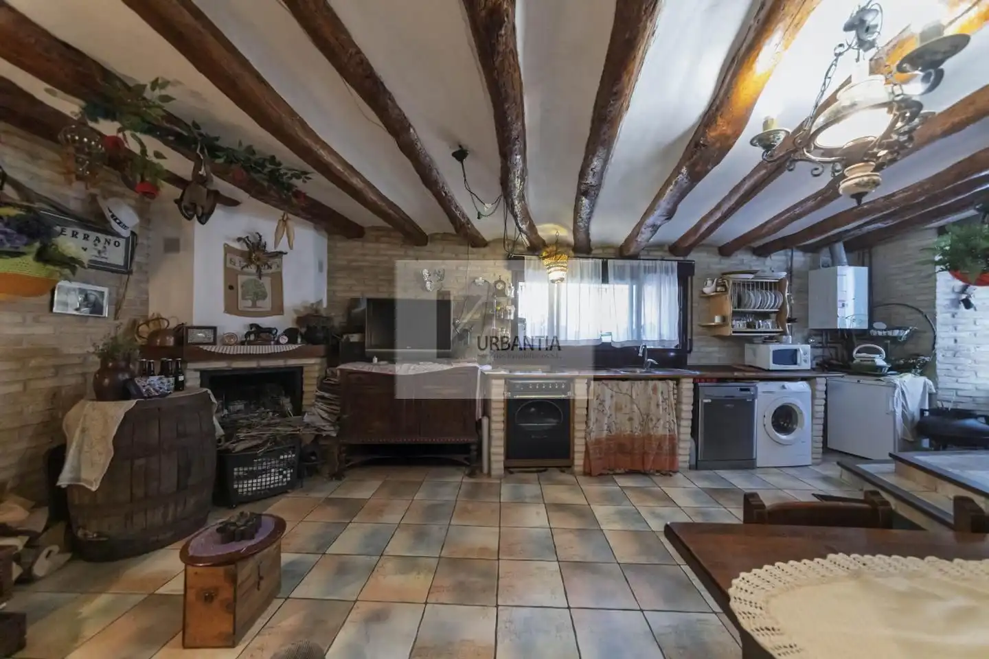 Cocina de Finca rústica en venta en Larraga con Calefacción