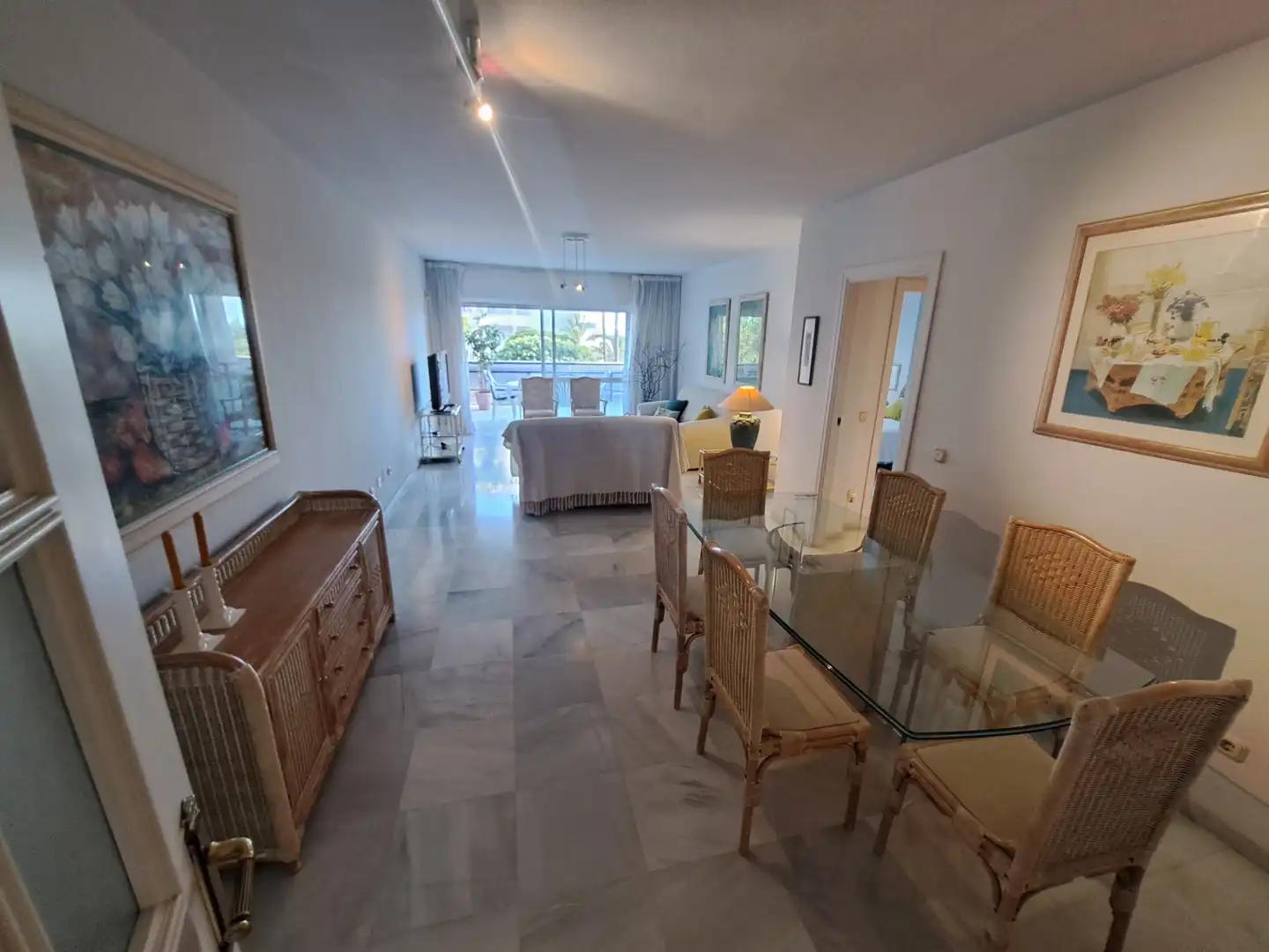 Esszimmer von Wohnung zur Miete in Marbella mit Klimaanlage, Heizung und Terrasse