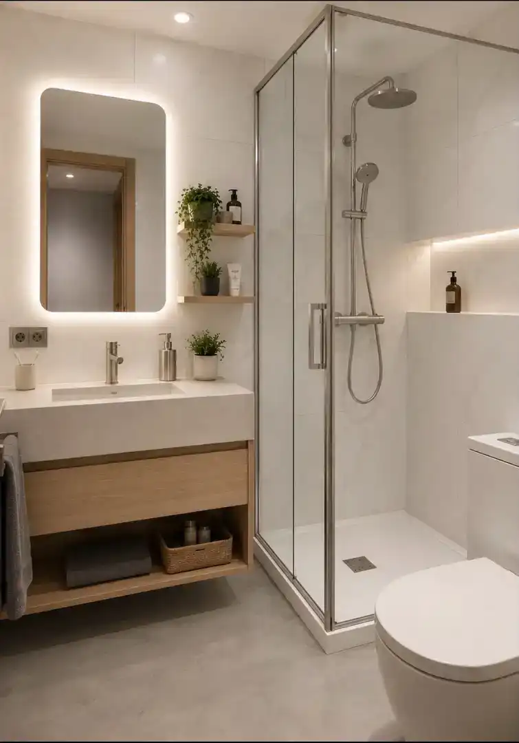 Bathroom of Study for rent in Burjassot  with Air Conditioner and Furnished