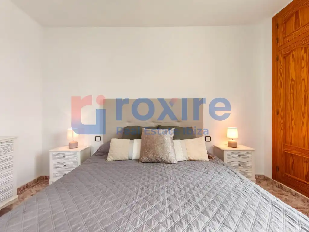 Schlafzimmer von Wohnung zur Miete in Sant Antoni de Portmany mit Klimaanlage, Terrasse und Möbliert