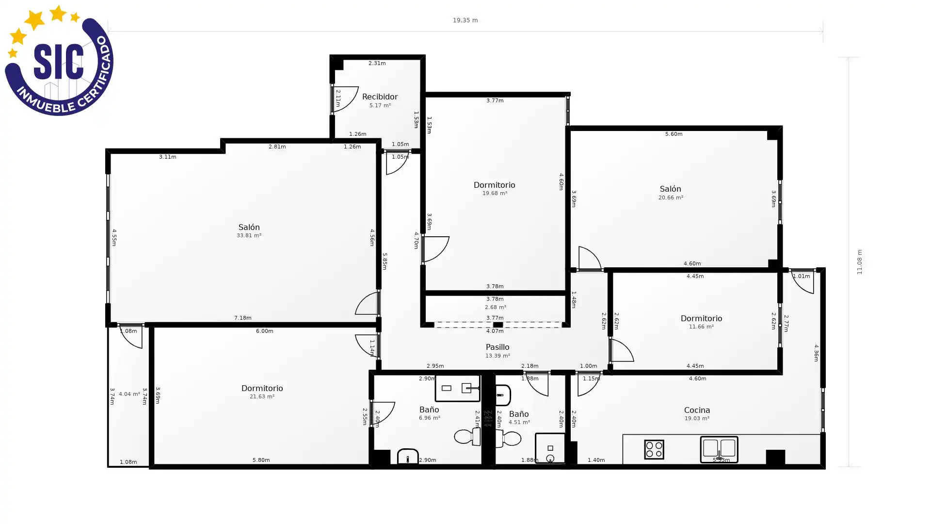 Flat for sale in Valencia  with Air Conditioner and Heating