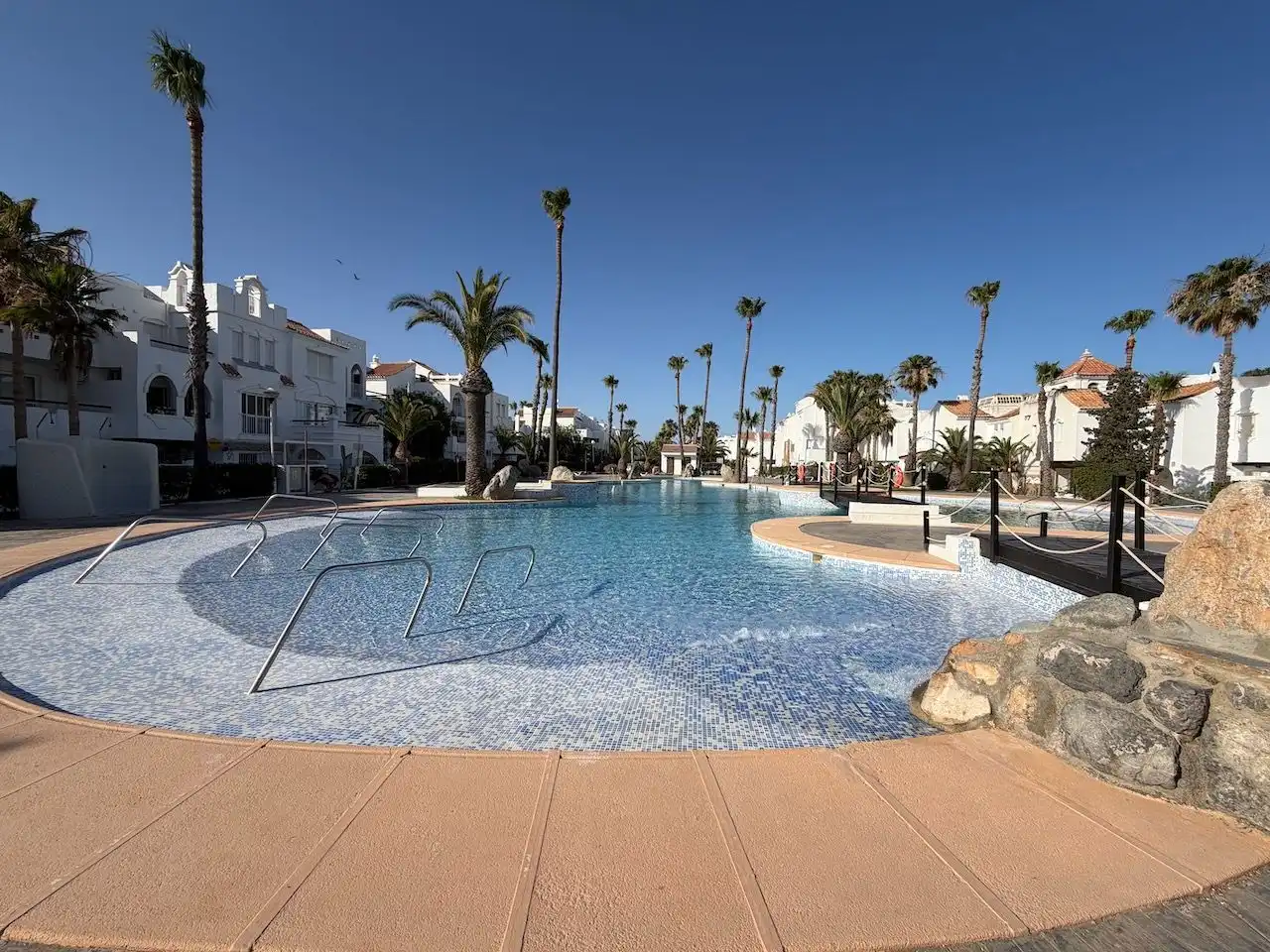 Swimming pool of Apartments for sale in Roquetas de Mar  with Air Conditioner, Heating and Terrace