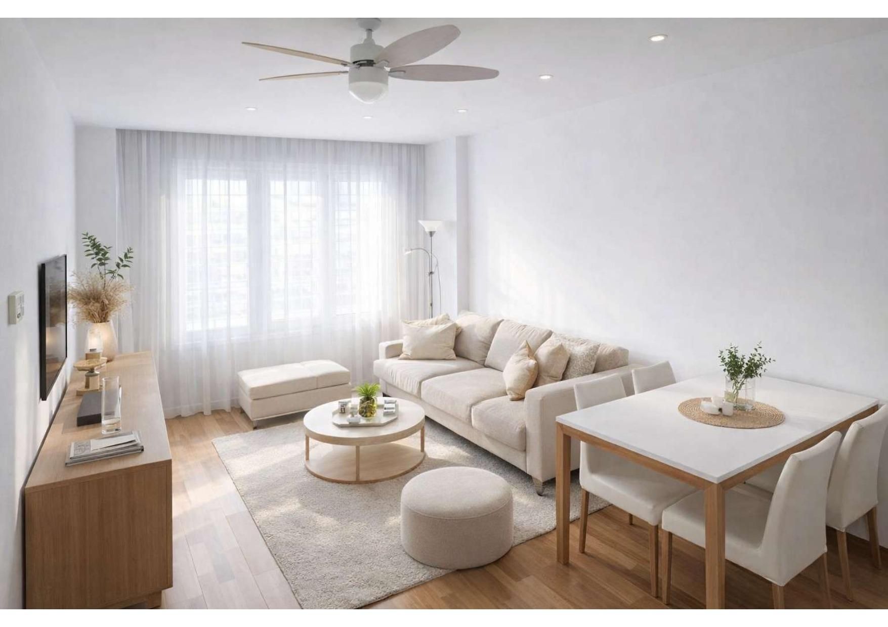 Sala de estar de Piso en venta en Granollers con Aire acondicionado y Parquet