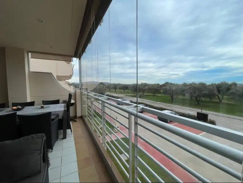 Terrace of Flat for sale in San Jorge / Sant Jordi  with Air Conditioner, Private garden and Terrace
