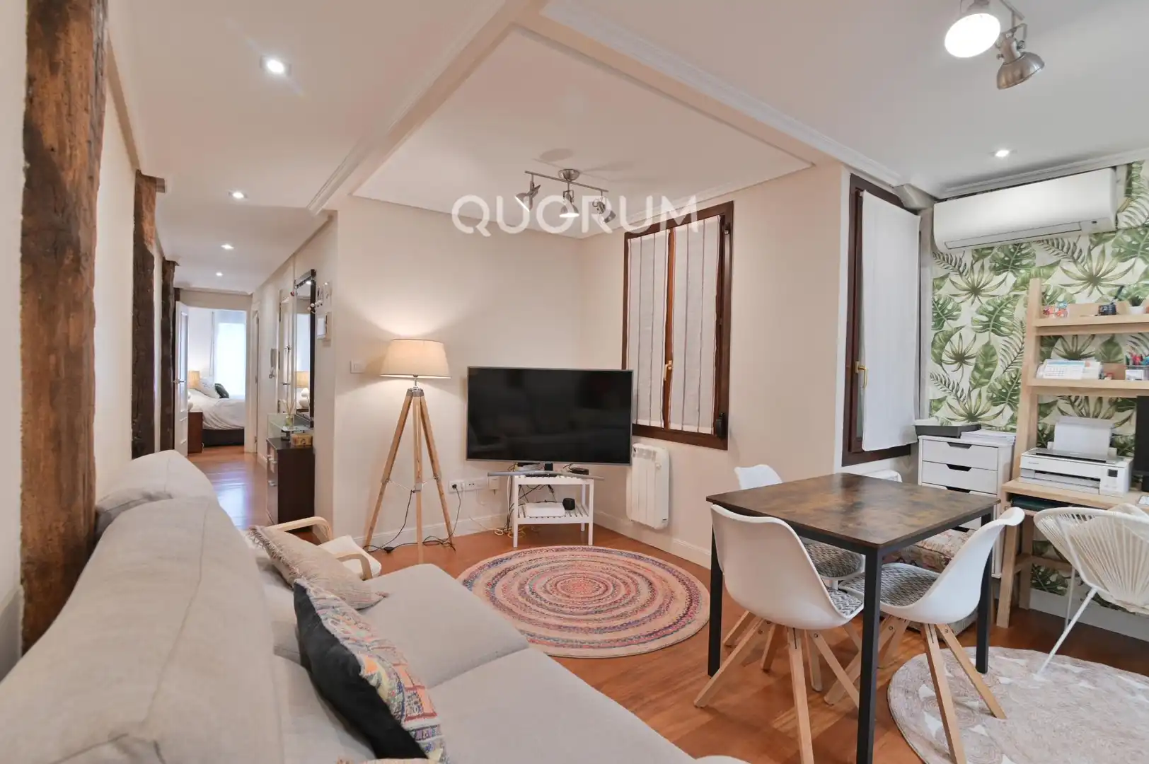 Sala de estar de Piso en venta en Bilbao  con Aire acondicionado, Calefacción y Balcón