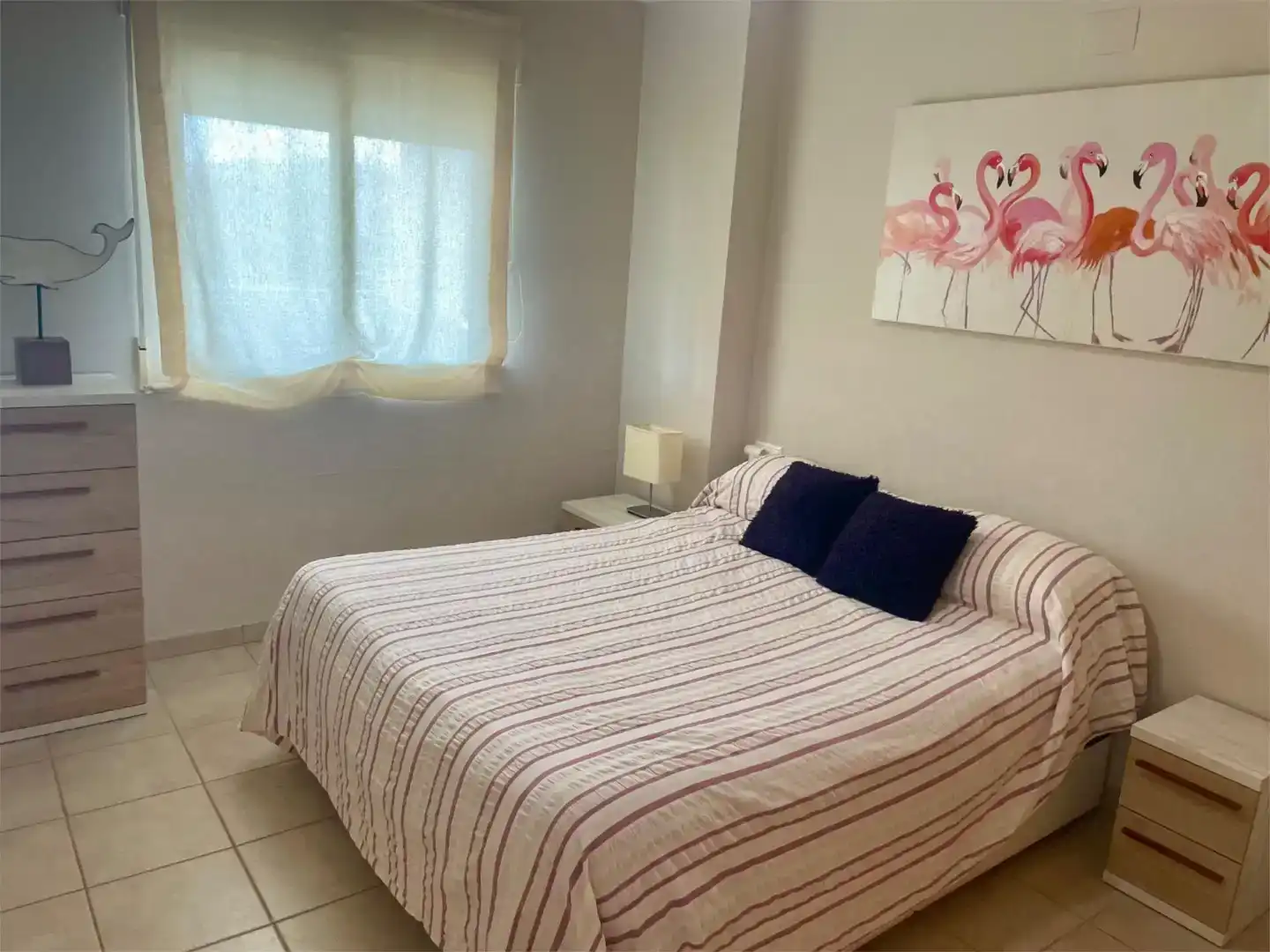 Bedroom of Flat for rent in Oliva  with Air Conditioner, Swimming Pool and Furnished