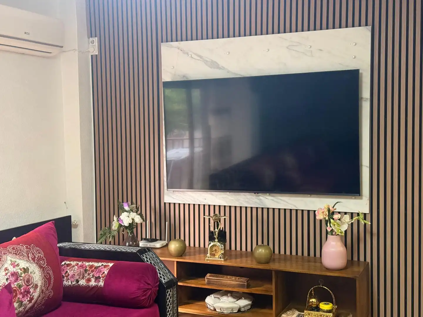 Sala de estar de Apartamento en venta en Murcia con Aire acondicionado, Amueblado y Balcón