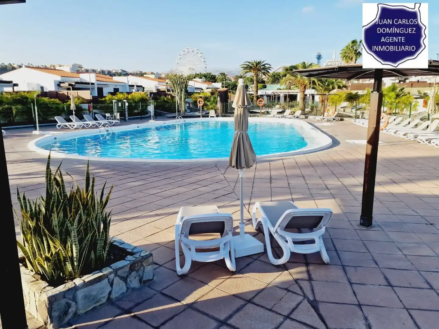 Schwimmbecken von Haus oder Chalet zur Miete in San Bartolomé de Tirajana mit Privatgarten, Terrasse und Möbliert