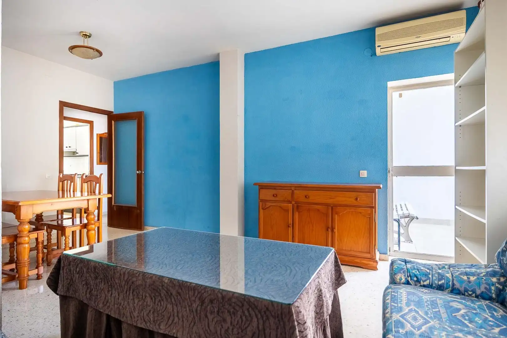 Bedroom of Flat for sale in Dos Hermanas  with Air Conditioner, Terrace and Furnished