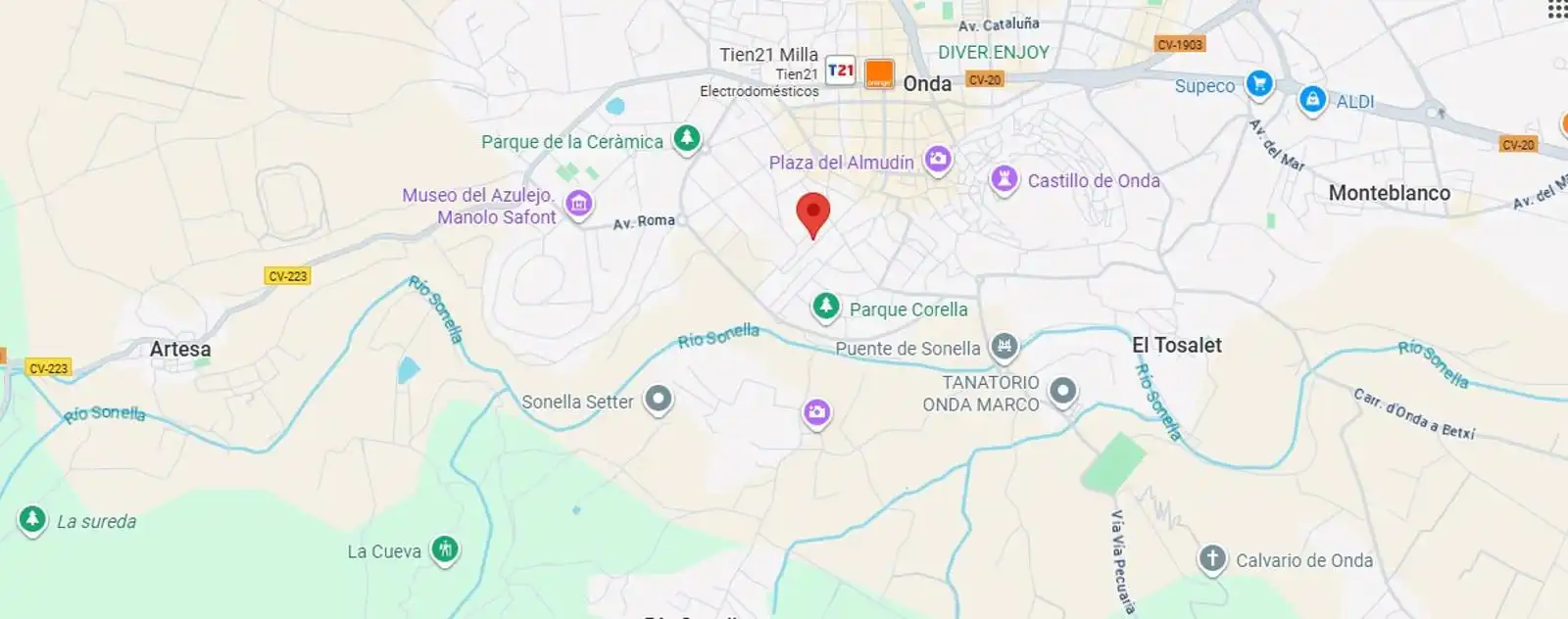 Vista exterior de Piso en venta en Onda