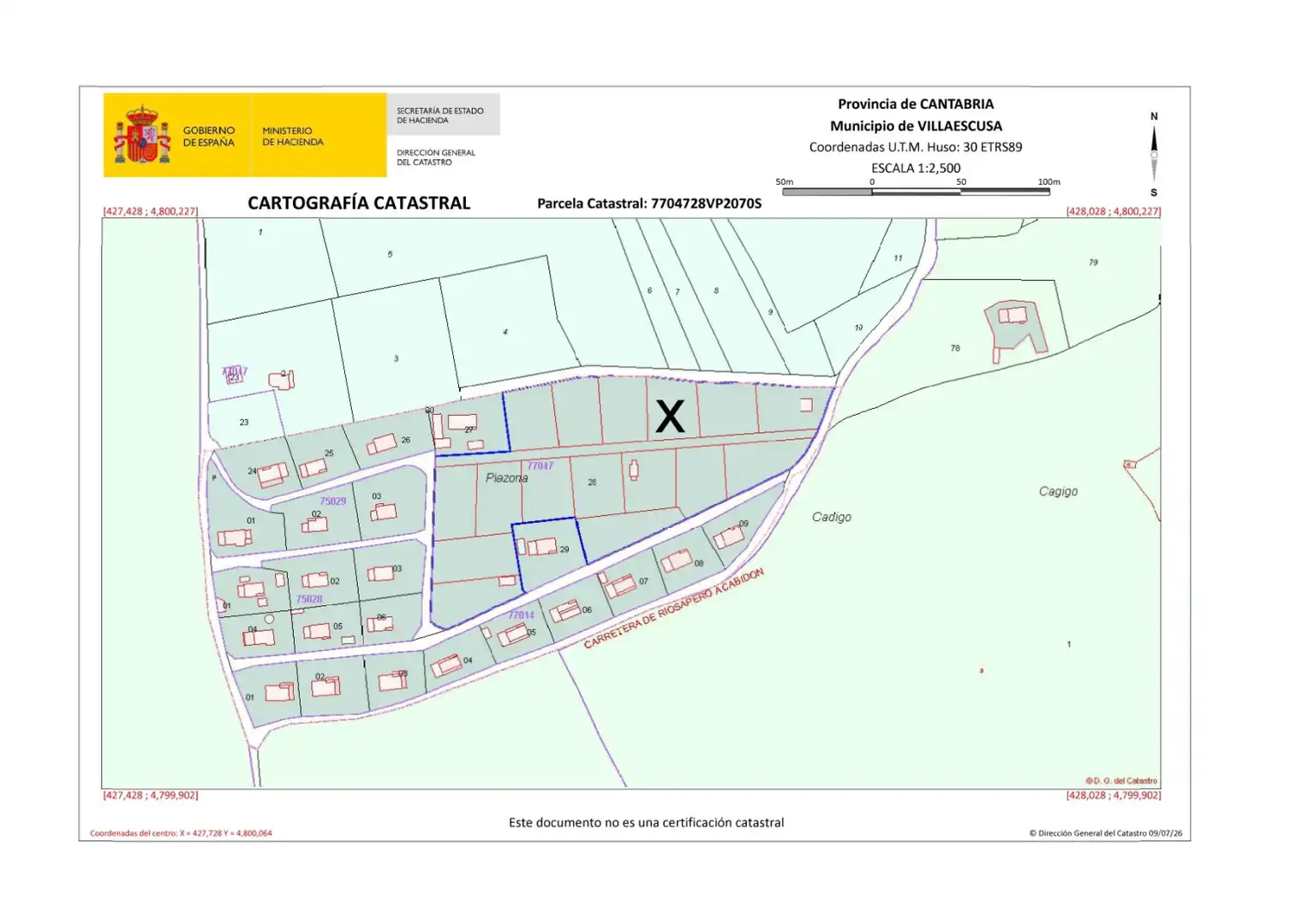 Terreny residencial en venda a Villaescusa - BO VILLANUEVA-RIOSAPERO 23