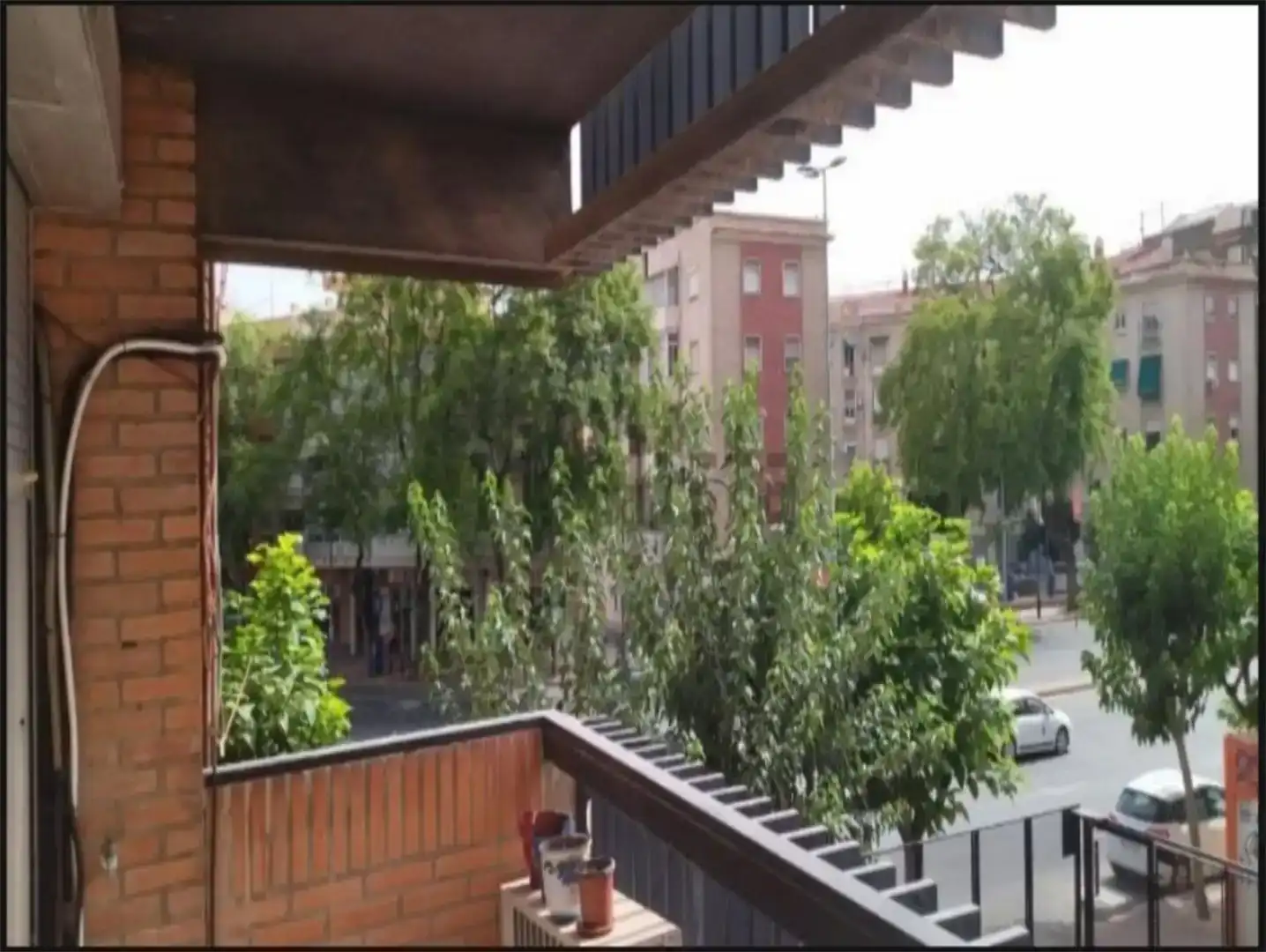 Balcony of Flat for rent in Murcia  with Air Conditioner, Private garden and Parquet flooring