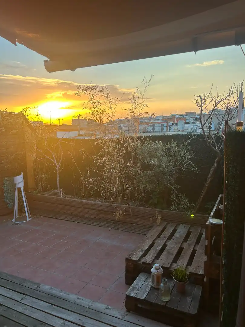 Terraza de Ático en venta en Santa Coloma de Gramenet con Aire acondicionado, Parquet y Terraza