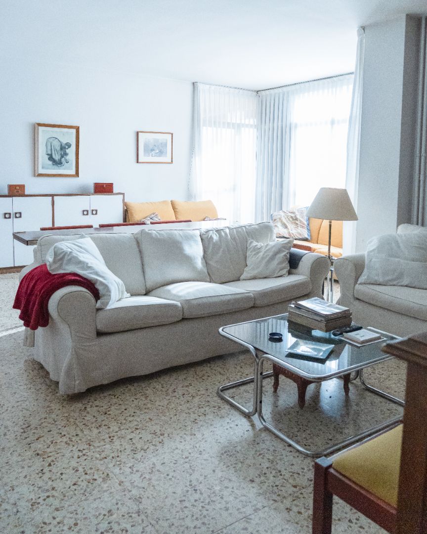 Living room of Flat for sale in  Lleida Capital  with Air Conditioner, Heating and Furnished