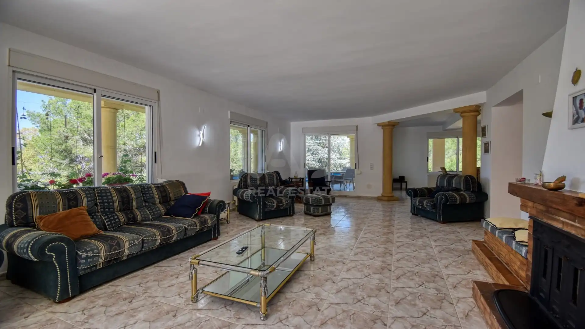 Sala d'estar de Casa o xalet en venda en Pedreguer amb Aire condicionat, Calefacció i Terrassa