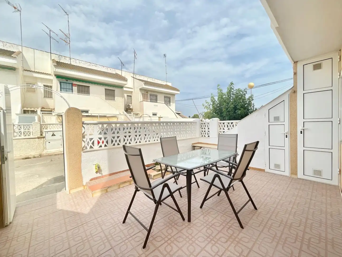 Terrace of Detached homes for rent in San Javier  with Air Conditioner, Furnished and Washing machine