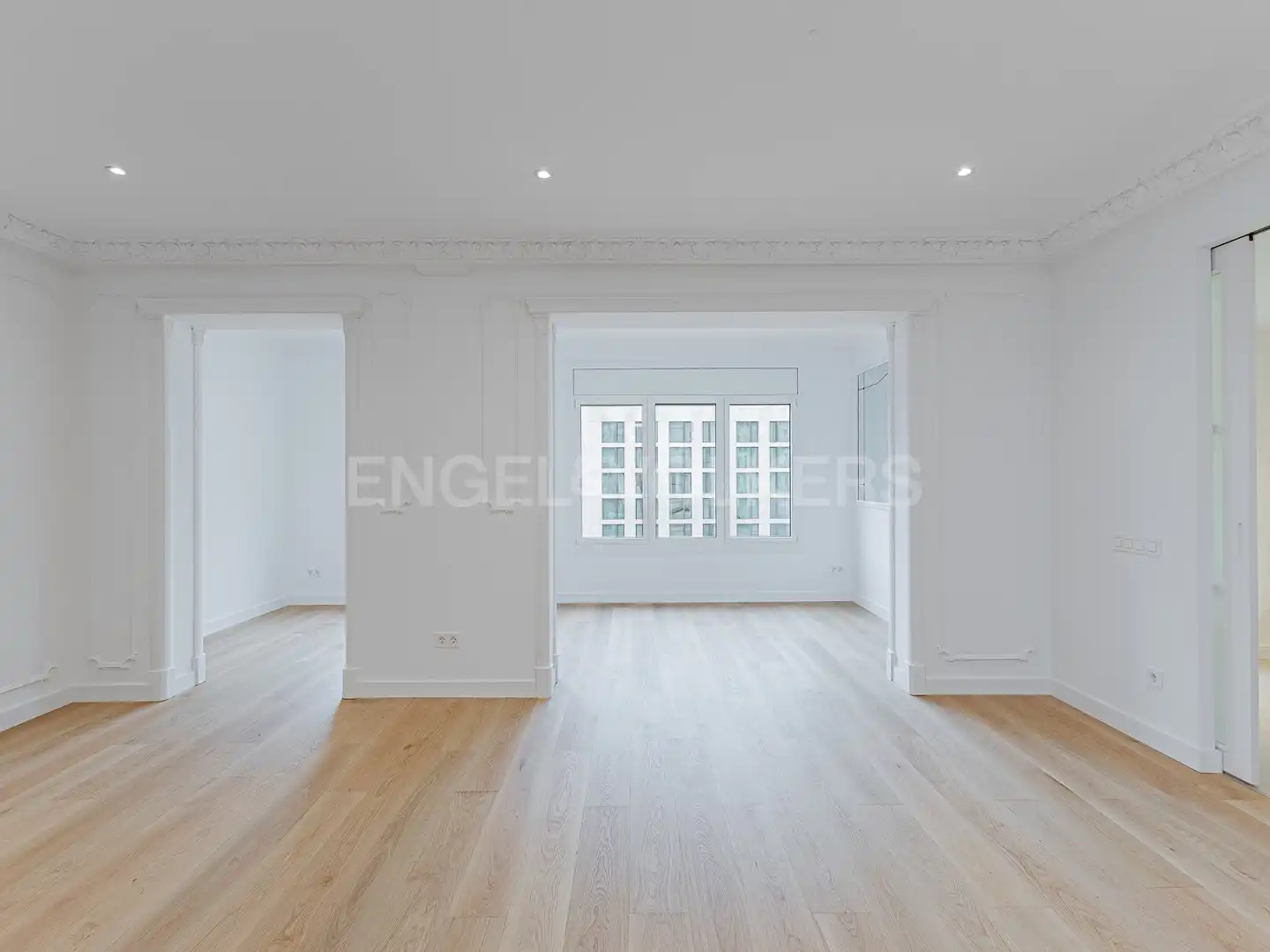 Wohnzimmer von Wohnung zur Miete in Barcelona mit Klimaanlage, Heizung und Parkett