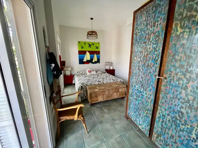 Dormitori de Casa adosada en venda en Granadilla de Abona amb Jardí privat, Terrassa i Piscina