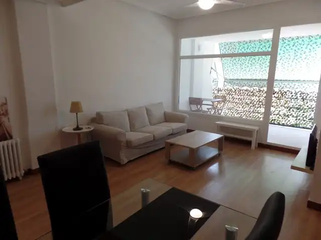 Wohnzimmer von Wohnung zur Miete in Madrid mit Heizung, Terrasse und Möbliert