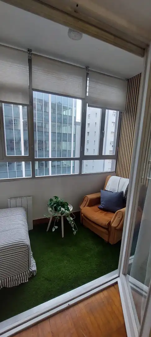 Terraza de Piso de alquiler en Santander con Calefacción y Amueblado