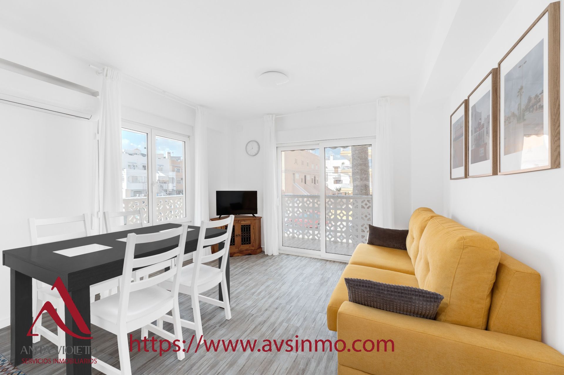 Living room of Apartment to rent in Torrevieja  with Air Conditioner, Furnished and Washing machine