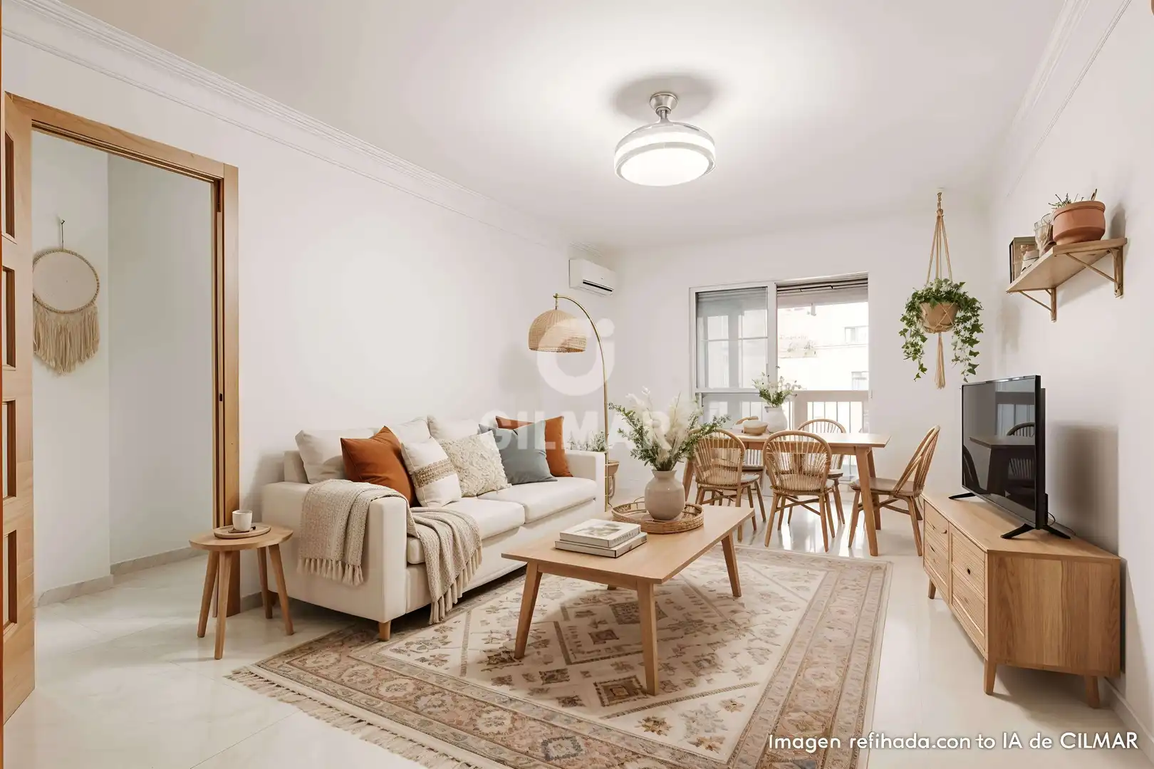 Living room of Flat for sale in  Sevilla Capital  with Heating, Storage room and Balcony