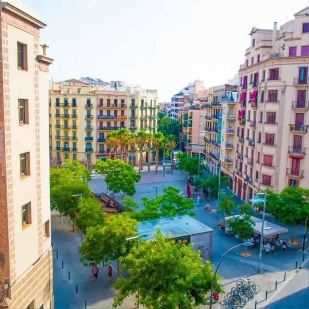 Vista exterior de Piso de alquiler en Barcelona con Calefacción, Amueblado y Lavadora